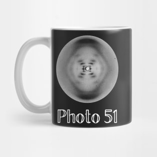 Photo 51  X-ray diffraction of DNA by Rosalind Franklin, Raymond Gosling Nature Women in STEM science black Mug